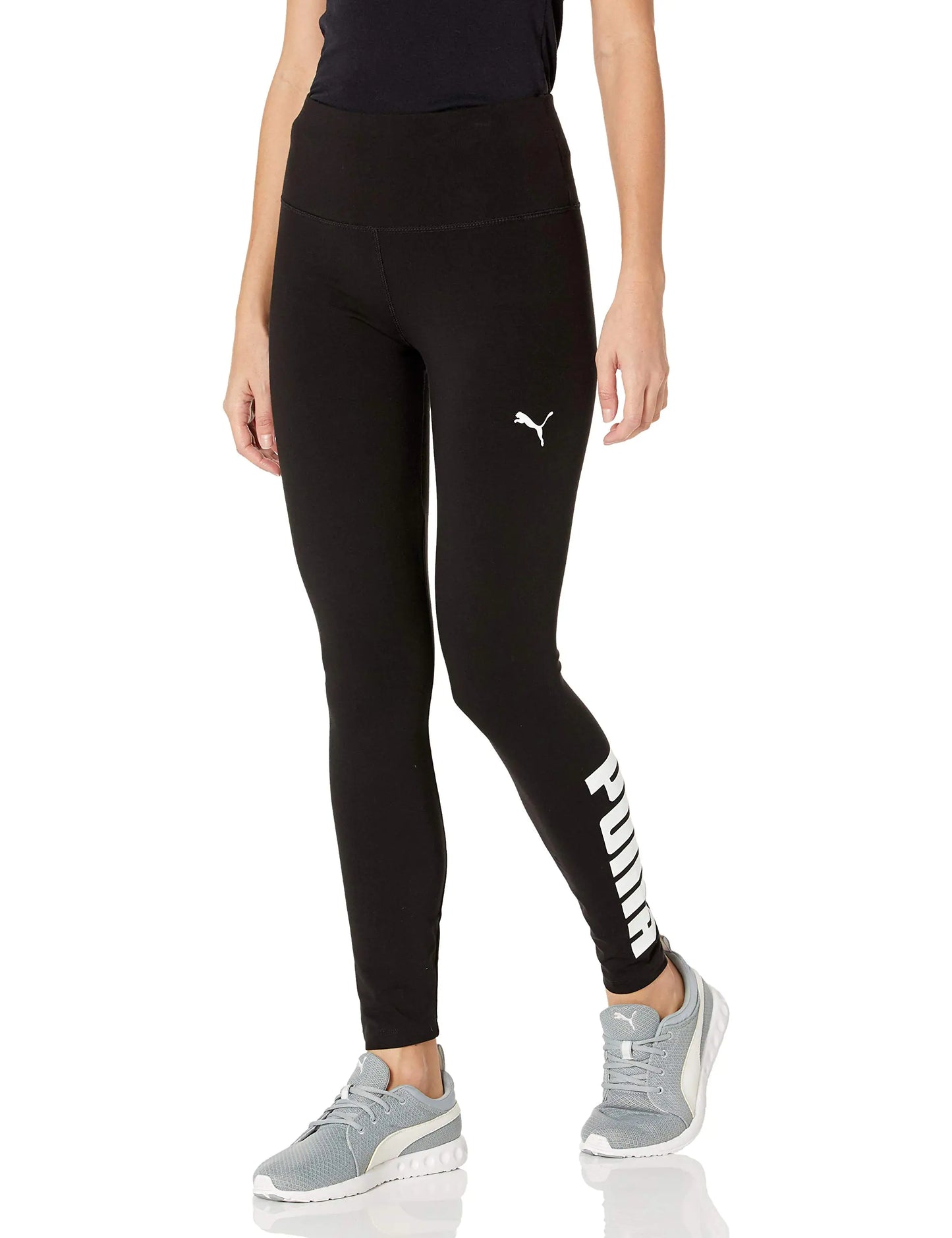 PUMA womens Athletic Logo Tights Leggings Puma Black X-Large US