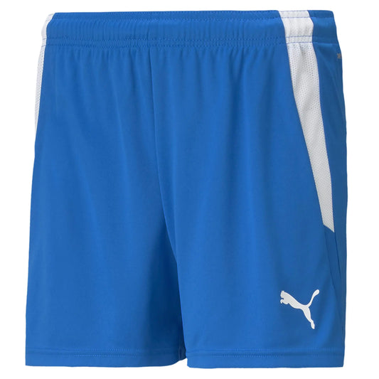 PUMA womens Teamliga Shorts Electric Blue Lemonade-puma Black X-Large US