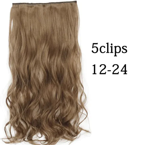 Extensiones de cabello con clip y ondas rizadas 